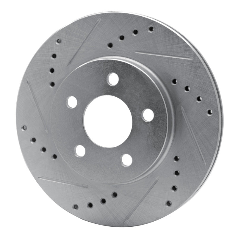 R1 Concepts R1 95-99 Dodge Neon (USA/Canada) Front Left Drilled & Slotted Silver Brake Rotor