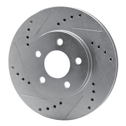 R1 Concepts R1 95-99 Dodge Neon (USA/Canada) Front Left Drilled & Slotted Silver Brake Rotor