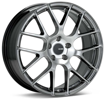 Enkei Raijin 18x8.5 35mm Offset 5x114.3 Bolt Pattern 72.6 Bore Diameter Hyper Silver Wheel