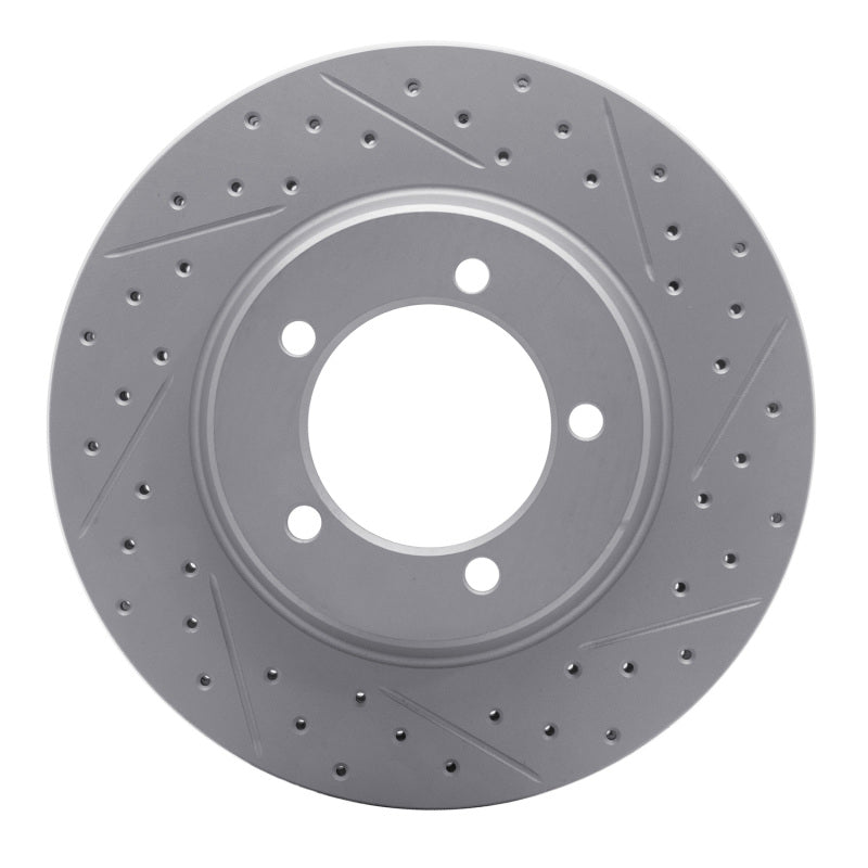 R1 Concepts R1 67-70 Chevrolet Caprice Front Right Drilled & Slotted Geo-Carbon Rotor