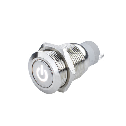 ORACLE Lighting Oracle Pre-Wired Power Symbol On/Off Flush Mount LED Switch - White