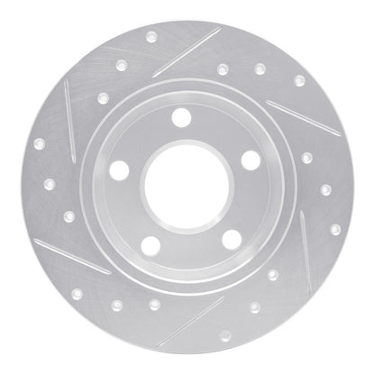 R1 Concepts R1 99-05 Audi A6 Quattro Rear Right Drilled & Slotted Silver Brake Rotor