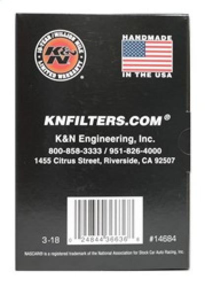 K&N Engineering K&N Universal Round Clamp-On Air Filter 3in Flange ID x 6in Base OD x 4.625in Top OD x 3in Height