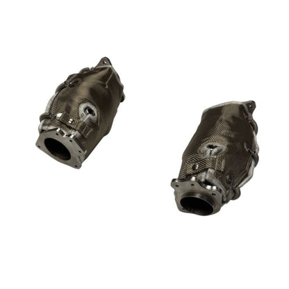 Kooks Headers Kooks 23+ Chevrolet Corvette C8 Z06/LT6 5.5L 3in. SS 5in. Bodied Ultra-GREEN Conn. w/Blankets