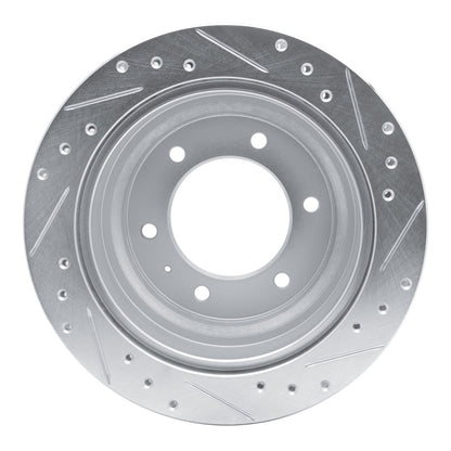 R1 Concepts R1 92-04 Acura SLX Rear Left Drilled & Slotted Silver Brake Rotor