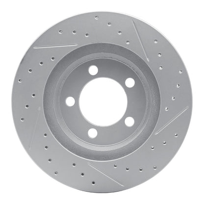 R1 Concepts R1 65-66 Ford Galaxie Front Left Drilled & Slotted Geo-Carbon Rotor