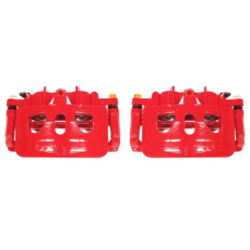 PowerStop Power Stop 13-17 Ford Explorer Front Red Calipers w/Brackets - Pair