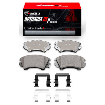 R1 Concepts R1 10-15 Chevrolet Camaro Front Optimum OE Brake Pads & Hardware Kit