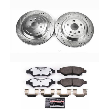 PowerStop Power Stop 08-14 Cadillac CTS Rear Z26 Street Warrior Brake Kit