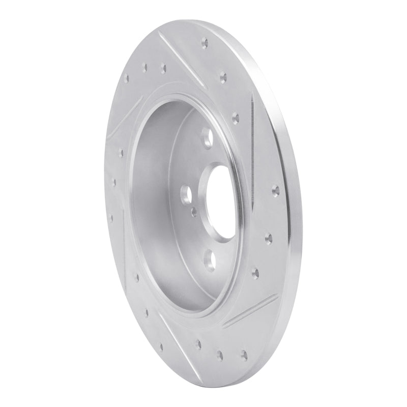 R1 Concepts R1 09-15 Toyota Corolla (Mexico) Rear Left Drilled & Slotted Silver Brake Rotor