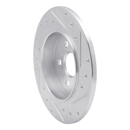 R1 Concepts R1 09-15 Toyota Corolla (Mexico) Rear Left Drilled & Slotted Silver Brake Rotor
