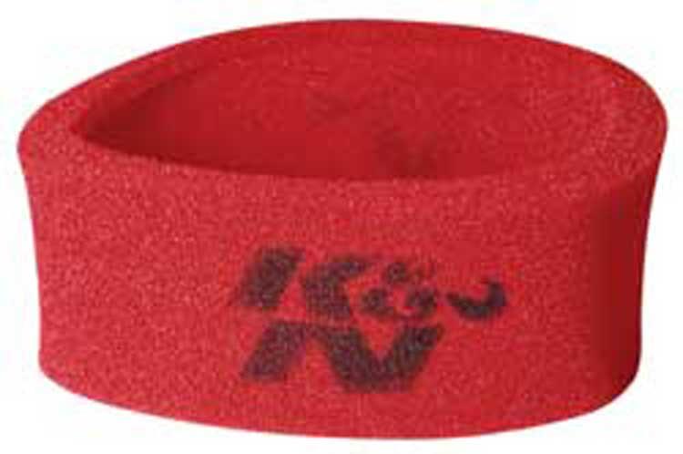 K&N Engineering K&N Universal Airforce Pre-Cleaner Air Filter Foam Wrap - Round Straight - Red
