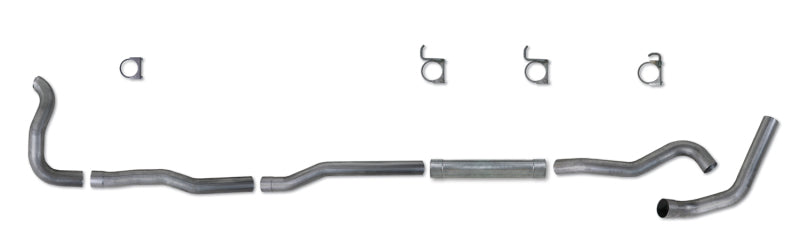 Diamond Eye Performance Diamond Eye KIT 4in Turbo Back MFLR RPLCMENT PIPE SGL AL: 89-93 DODGE CUMMINS 5.9L