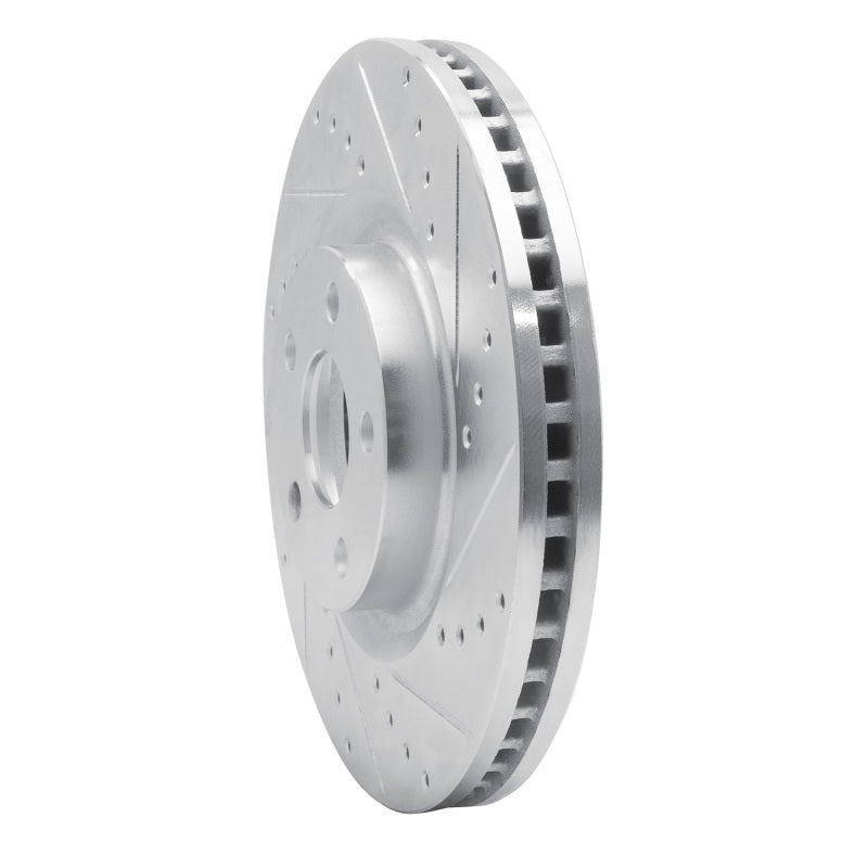 R1 Concepts R1 15-20 Ford Edge Front Right Drilled & Slotted Silver Brake Rotor