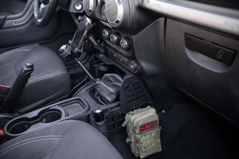 DV8 Offroad DV8 07-18 Jeep Wrangler JK Center Console Molle Panels & Device Bridge