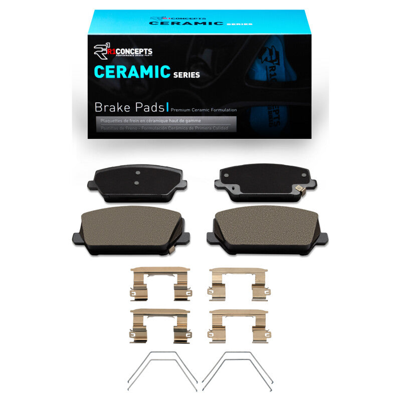 R1 Concepts R1 -22 Hyundai Veloster N Front Ceramic Pads & Hardware Kit