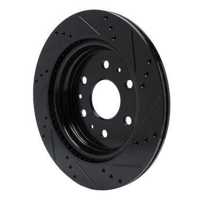 R1 Concepts R1 19-25 Cadillac Escalade Rear Left Drilled & Slotted Black Brake Rotor
