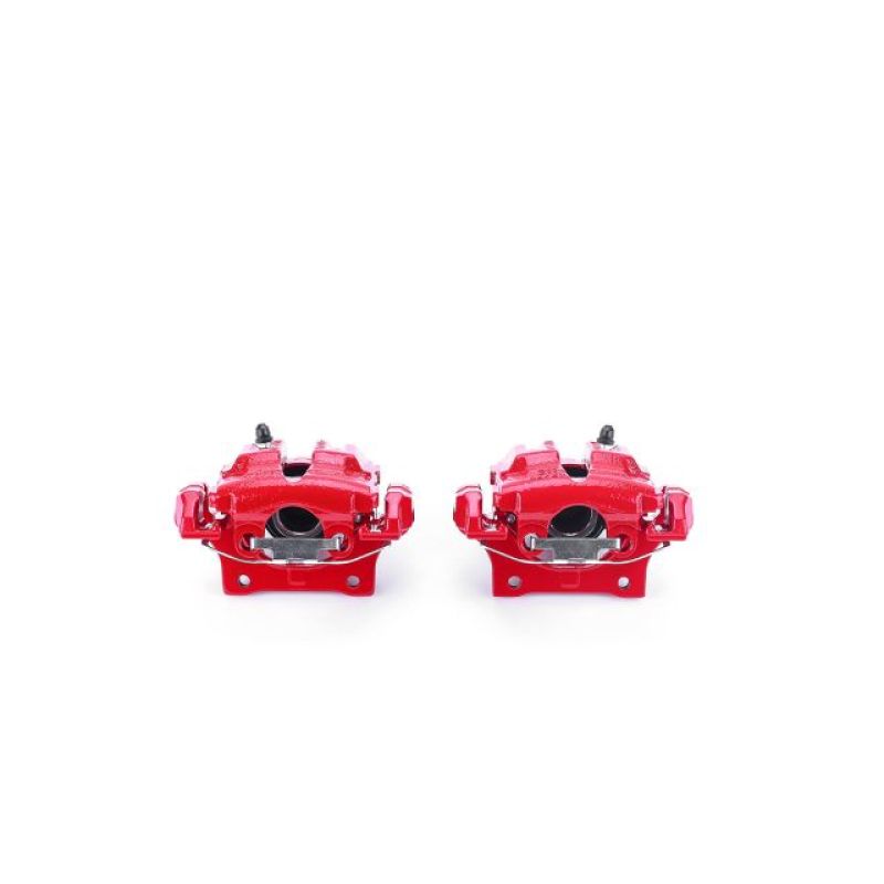 PowerStop Power Stop 2006 BMW 325i Rear Red Calipers w/Brackets - Pair