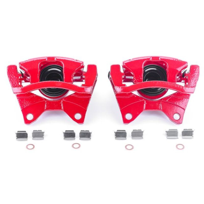 PowerStop Power Stop 07-11 Dodge Nitro Rear Red Calipers w/Brackets - Pair