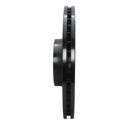 R1 Concepts R1 01-03 Audi S8 Front Left Drilled & Slotted Black Brake Rotor