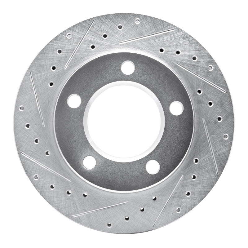 R1 Concepts R1 74-80 InternatIonal SCOUT II Front Left Drilled & Slotted Silver Brake Rotor
