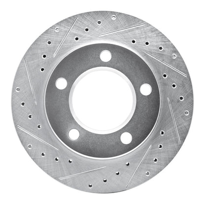 R1 Concepts R1 74-80 InternatIonal SCOUT II Front Left Drilled & Slotted Silver Brake Rotor
