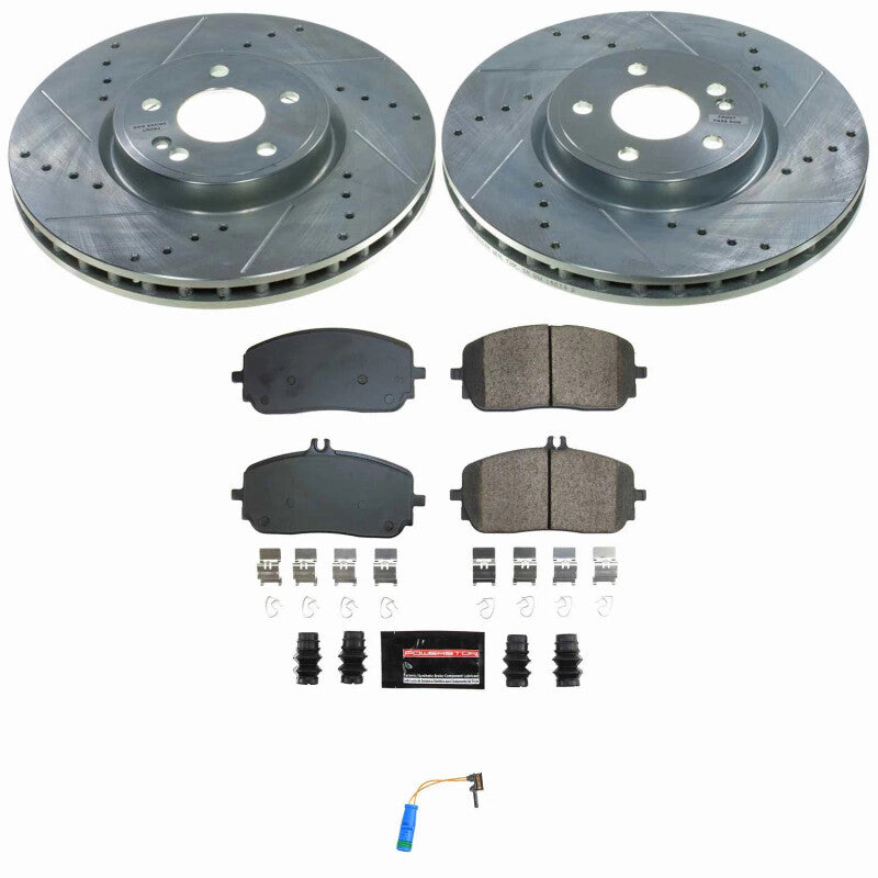 PowerStop Power Stop 19-22 Mercedes-Benz A220 Front Z23 Evolution Brake Kit