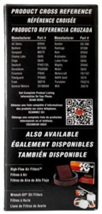 K&N Engineering K&N Cellulose Media Fuel Filter 2.125in OD x 5.438in L