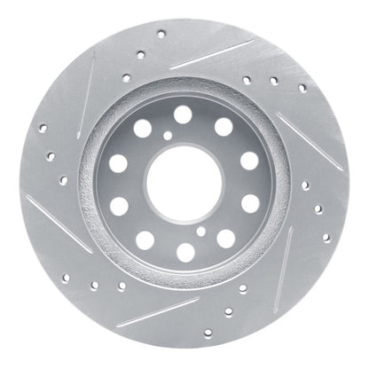 R1 Concepts R1 91-95 Toyota MR2 Rear Right Drilled & Slotted Silver Brake Rotor