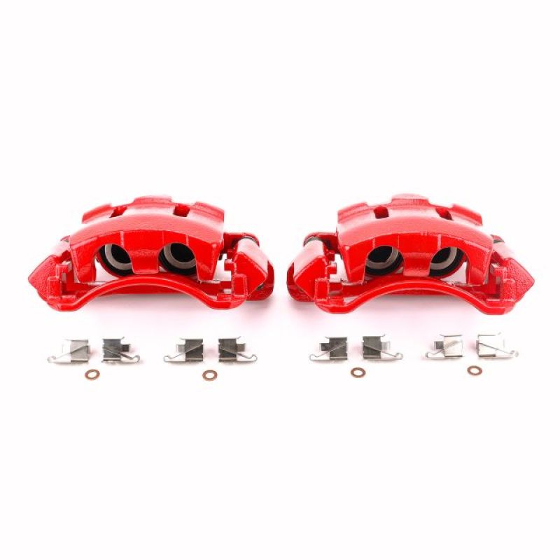 PowerStop Power Stop 00-05 Ford Excursion Front Red Calipers w/Brackets - Pair