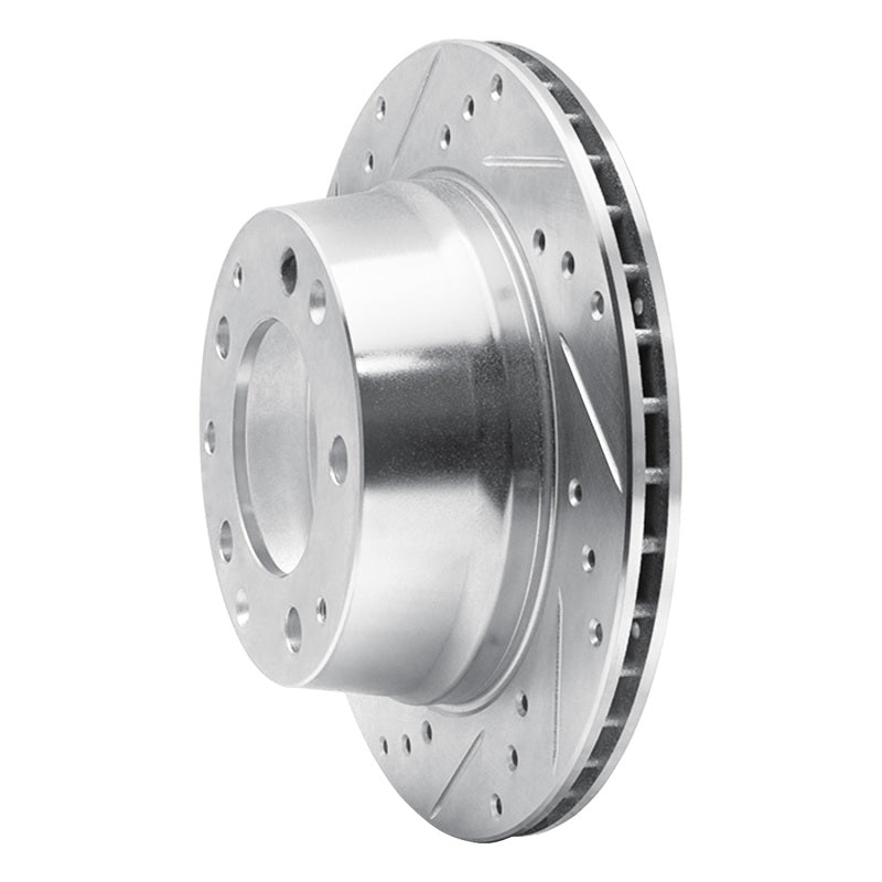 R1 Concepts R1 69-83 Porsche 911 Rear Left Drilled & Slotted Silver Brake Rotor