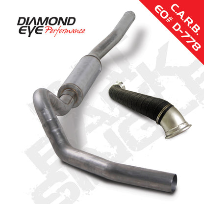 Diamond Eye Performance Diamond Eye KIT 4in Catback Single w/ TDP SS 06-07 Chevy/GMC 6.6L Duramax 2500/3500