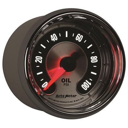 Autometer American Muscle 52mm Full Sweep Electric 0-100 PSI Oil Pressure Gauge