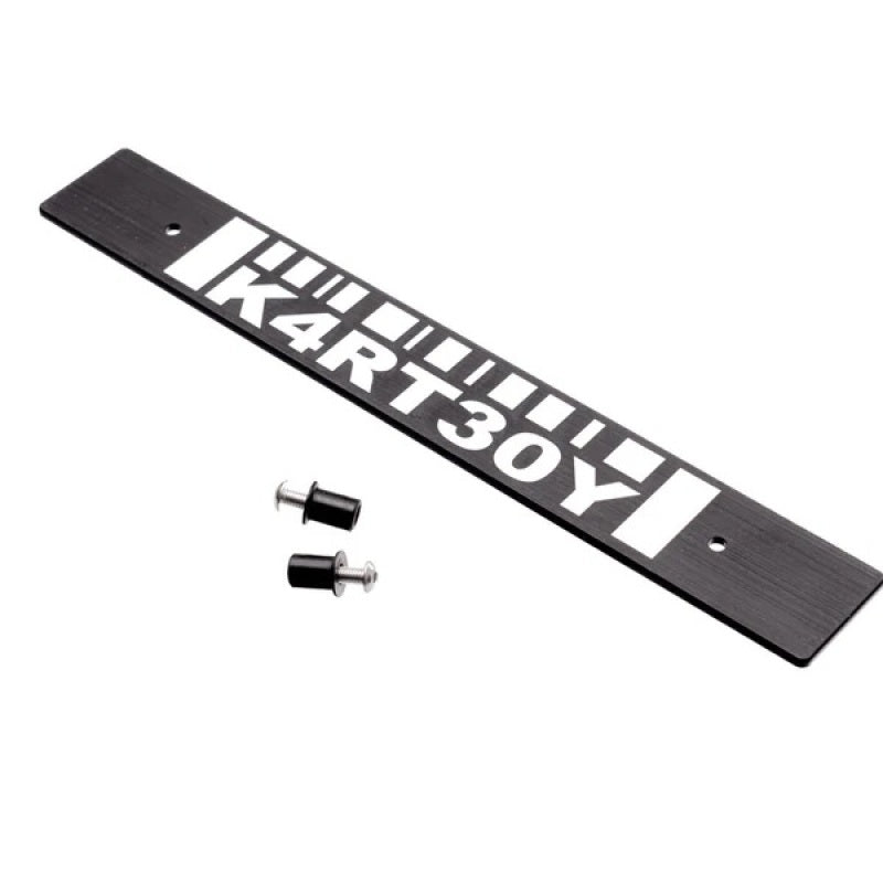 Kartboy Subaru License Plate Delete - Black Barcode