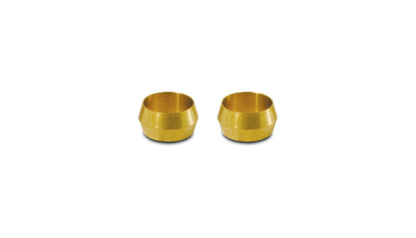 Vibrant 5/8in Brass Olive Hardline Tubing Inserts (2 Pack)