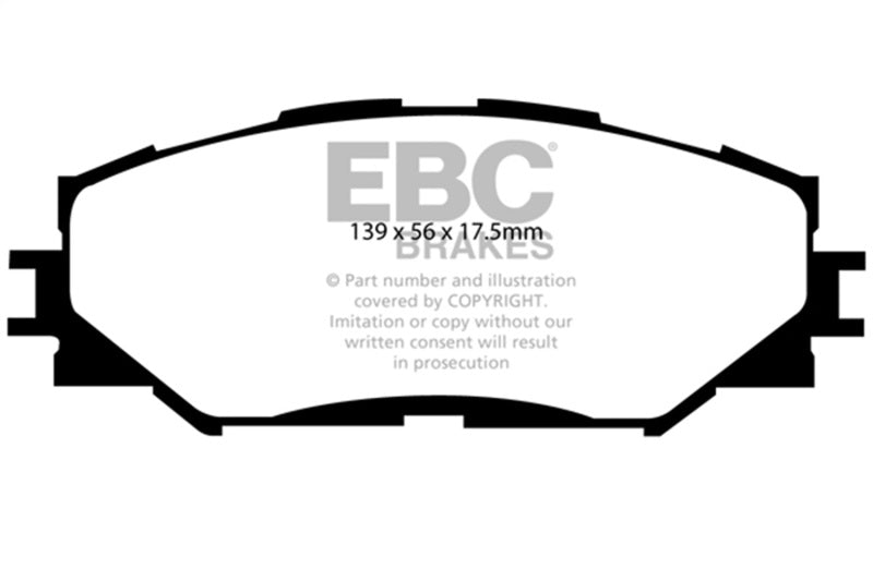EBC 10-12 Lexus HS250h Hybrid 2.4L Bluestuff Front Brake Pads