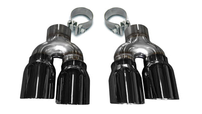 CORSA Performance Corsa 2016-2019 Cadillac ATS 3.6T 4in Inlet / 4in Outlet Twin Black Tip Kit (For Corsa Exhaust Only)