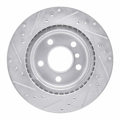 R1 Concepts R1 06-21 BMW 230I Rear Right Drilled & Slotted Silver Brake Rotor