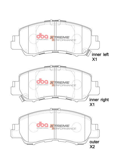 DBA 2018+ Mitsubishi Eclipse Cross XP Performance Front Brake Pads