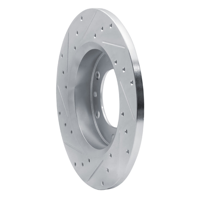 R1 Concepts R1 81-85 Toyota Pickup Front Right Drilled & Slotted Silver Brake Rotor