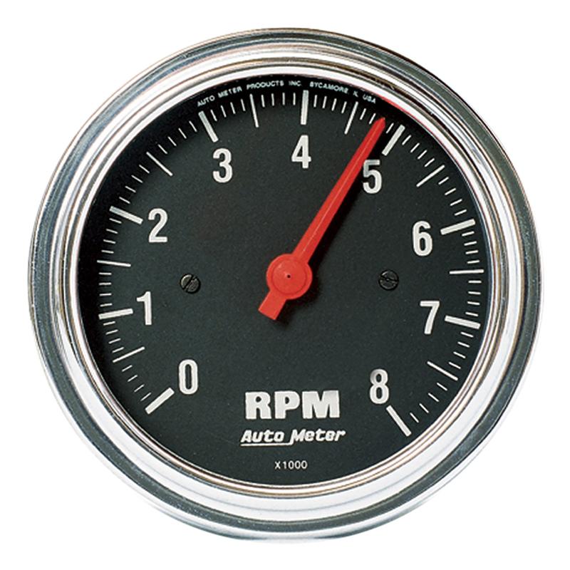 Autometer Traditional Chrome Mechanical Water Temperature 2 1/16in 140-280 F Gauge