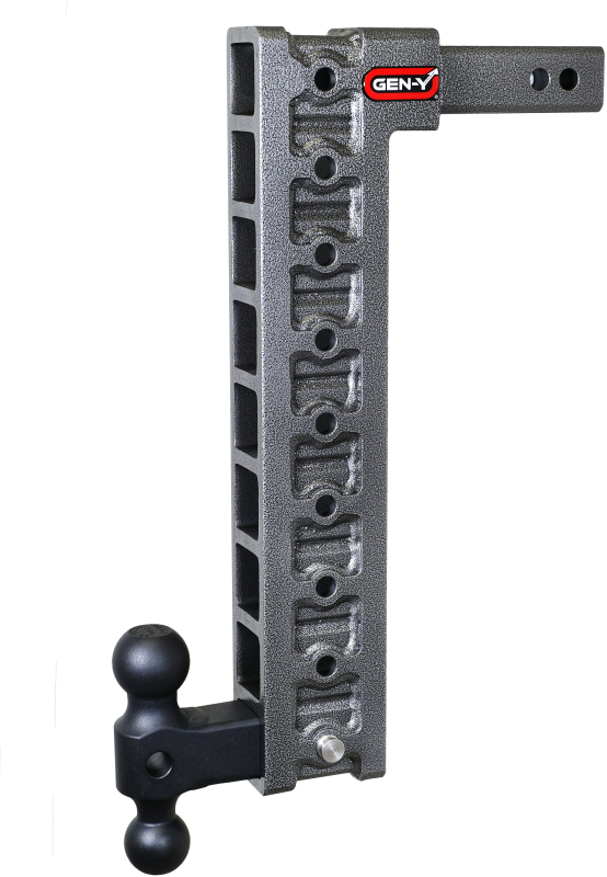 GEN-Y Hitch Gen-Y Mega Duty 2in Shank 20in Drop 1.5K TW 10K Hitch w/GH-031 Dual-Ball/GH-0100 Stabilizer Kit