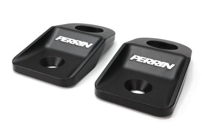 Perrin Performance PERRIN 08-14 Subaru WRX/STI / 08-11 Impreza / 08-10 Outback Upper Radiator Bracket Set - Black