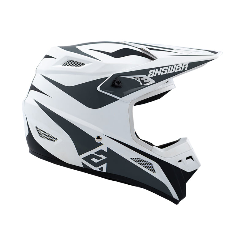 Answer 26 AR1 Mototown Helmet Glossy White/Grey/Black - Small