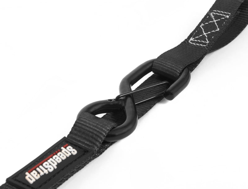 PRP Seats PRP Cam-Lock 1in.x10ft. Tie Down with Snap S Hooks and Soft Tie - Black - Pr.