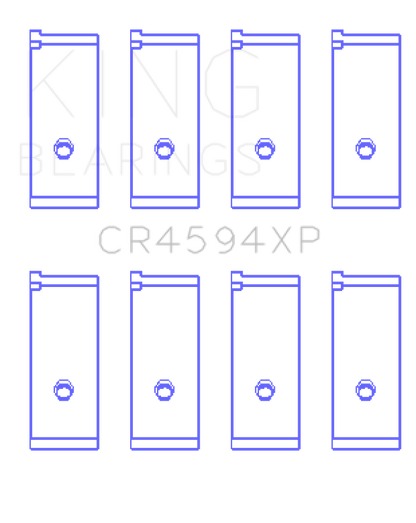 King Engine Bearings Suzuki M16A (Size .026) Connecting Rod Bearings (Set of 4)