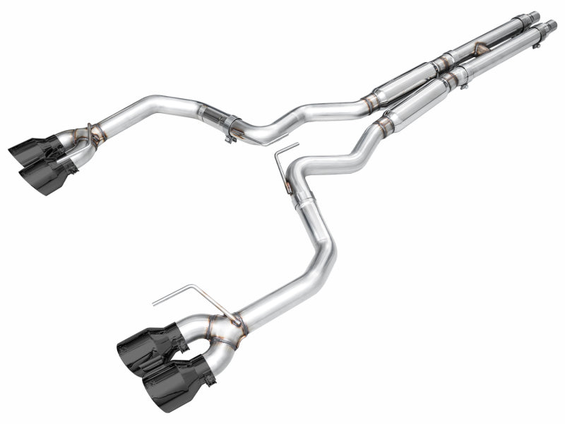 AWE Tuning AWE 2024 Ford Mustang Dark Horse S650 RWD Track Edition Cat-Back Exhaust w/ Quad Diamond Black Tips
