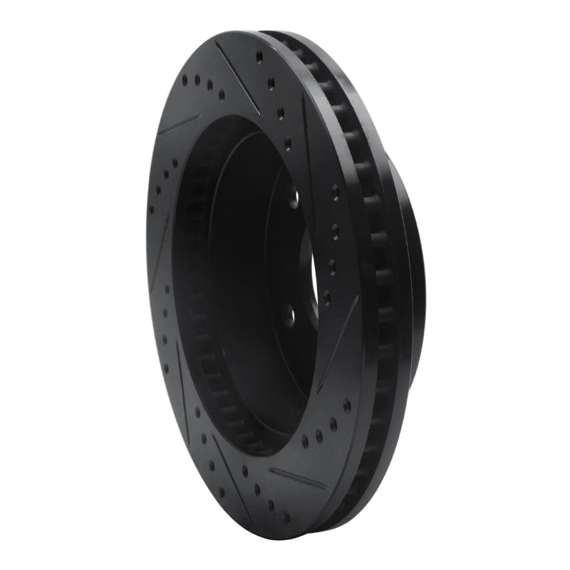 R1 Concepts R1 00-01 Dodge Ram 1500 Pickup Front Left Drilled & Slotted Black Brake Rotor