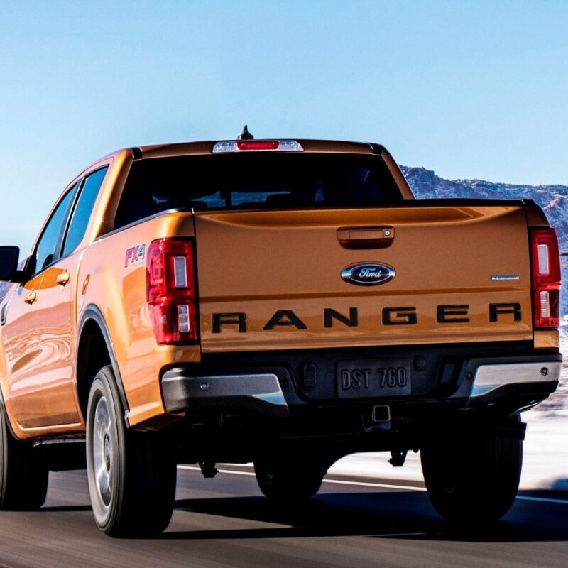 Putco 19-20 Ford Ranger - Black Platinum Tailgate Letters RANGER