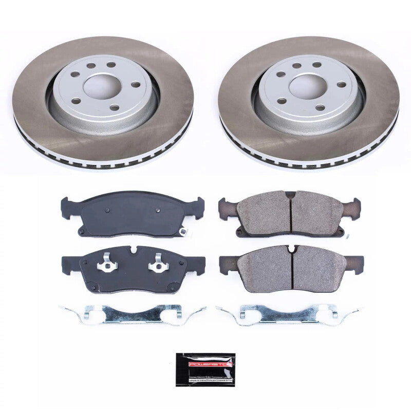 PowerStop Power Stop 11-12 Jeep Grand Cherokee Front Semi-Coated Rotor Kit